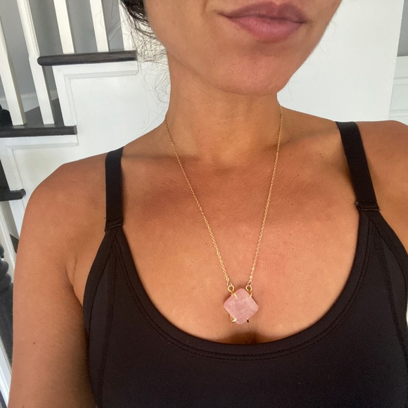 Gemstone Rose Quartz Della Necklace - Picture 7 of 7